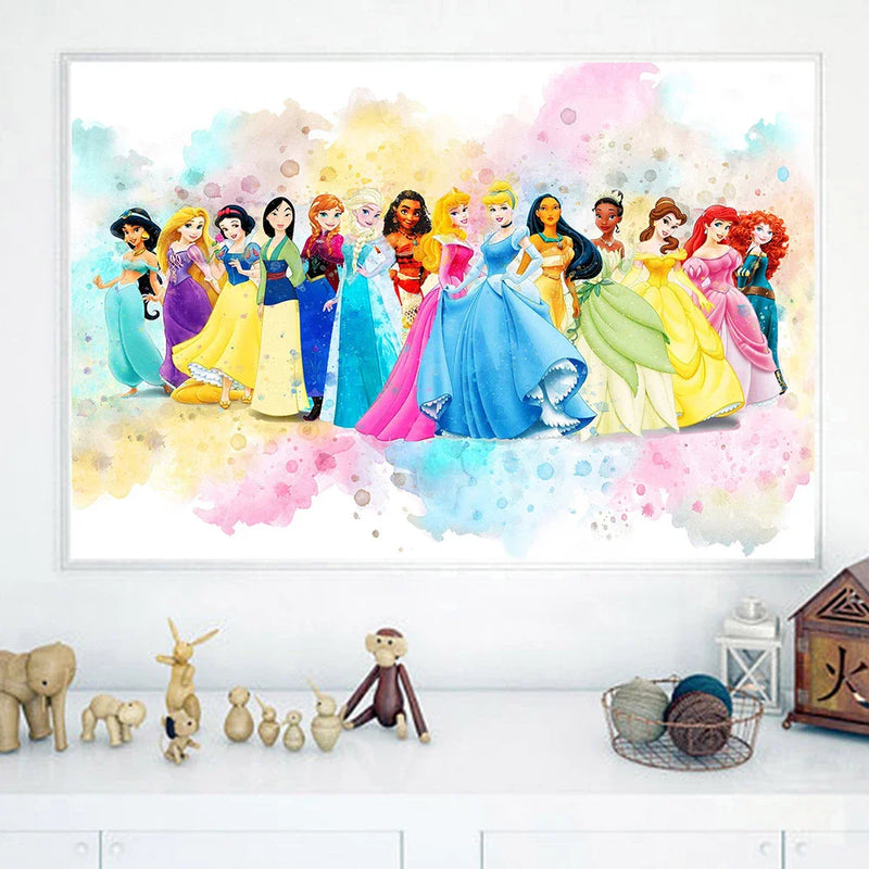 Egy Disney hercegnő tervezési képe - több változatban