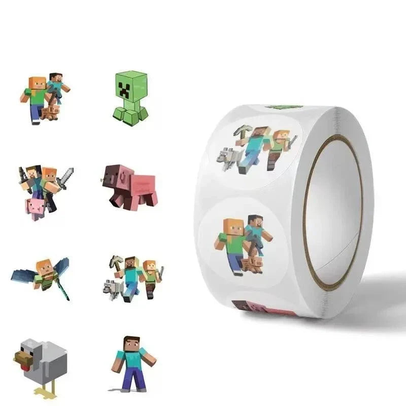 Gyermek matricák Minecraft - 500 db