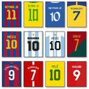 Egy futball ikon tervezési képe - több változatban