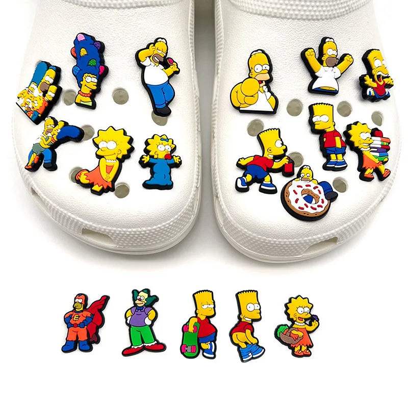 Crocs Simpsons cipődekoráció - 18 db