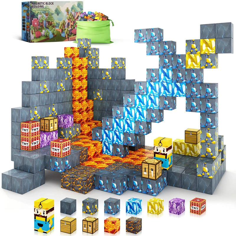 Mágneses készlet Minecraft - 72 db