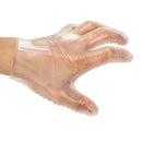 Szilikon kesztyű kiálló részekkel az erotikus játékhoz