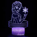 3D illúziós lámpa Jégvarázs - több változatban