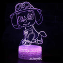 Lámpa 3D illúzióval Mancs őrjárat - több változatban