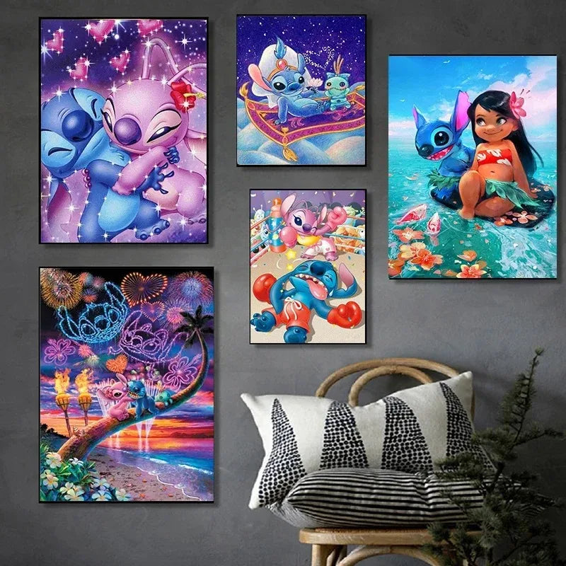 Tervezz gyermekfestményeket Stitch - több változatban