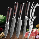 SharpMaster™ konyhai késkészlet damaszkuszi mintával és ollóval