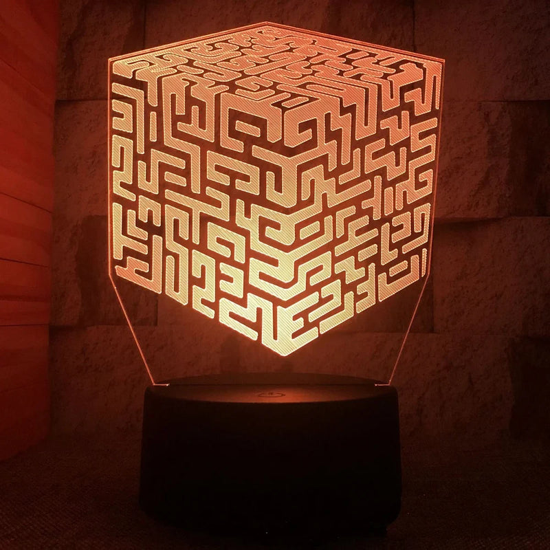 3D illúziós lámpa Minecraft - több változatban
