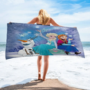 Dizájner lányok fürdőlepedője Jégvarázs - több változatban