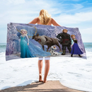 Dizájner lányok fürdőlepedője Jégvarázs - több változatban