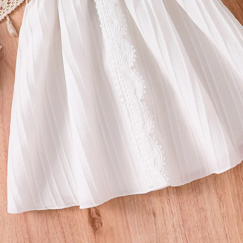 TwirlDresses™ Fehér lány ruha nyárra