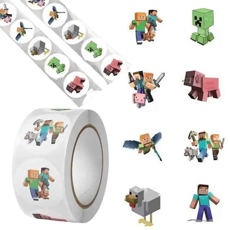 Gyermek matricák Minecraft - 500 db