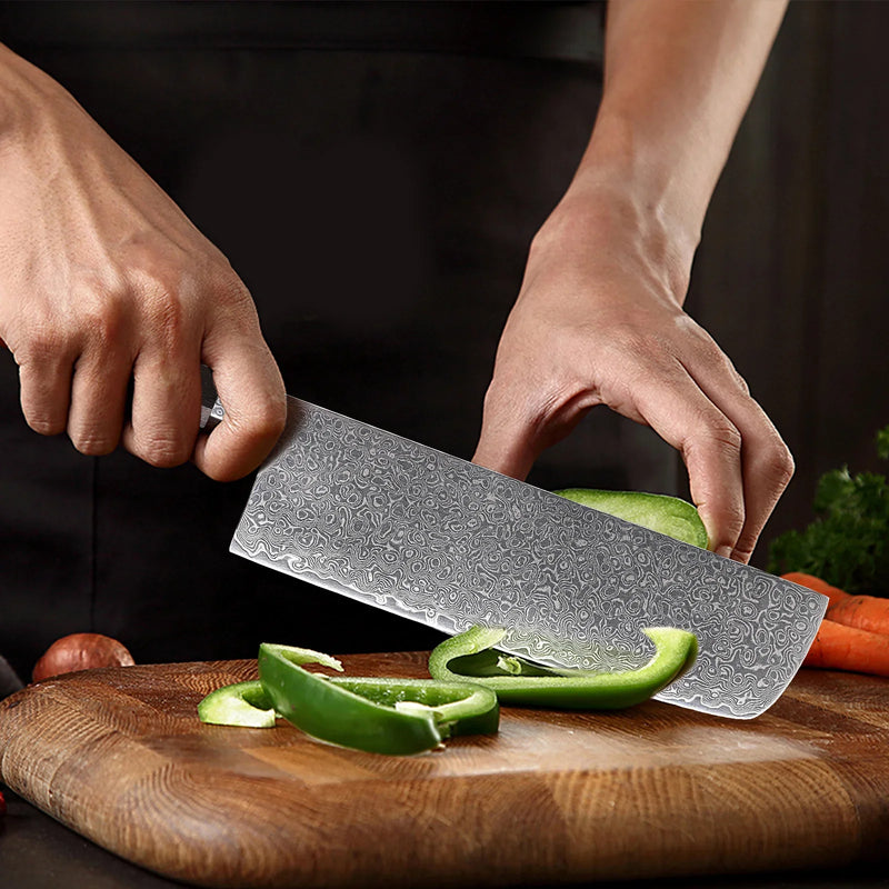 Nakiri damaszkuszi acél kés