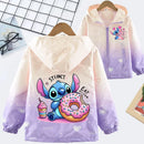 Lányok őszi vízálló kabátja Stitch - több változatban
