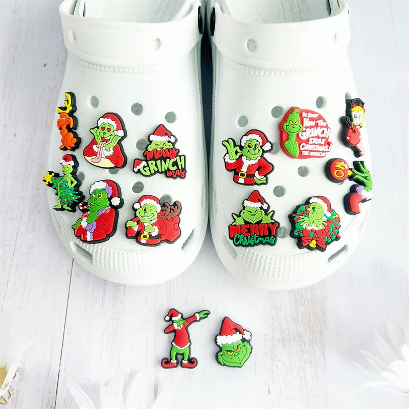 Crocs karácsonyi cipődíszek Grincs - 14 db