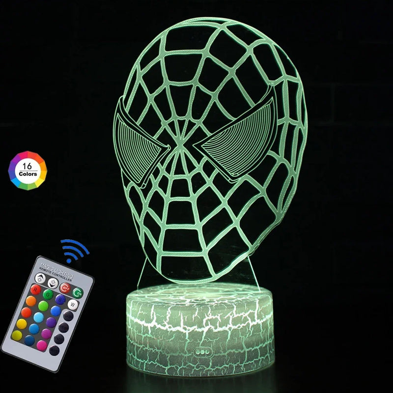 3D illúziós lámpa Pókember - több változatban