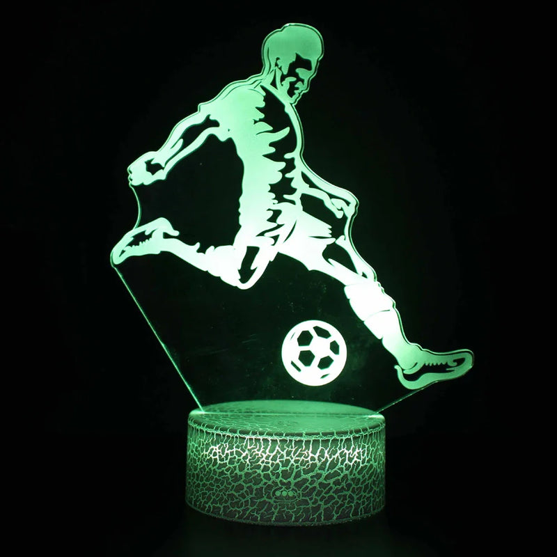 Lámpa 3D illúzióval Lionel Messi - több változatban