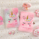 Lányok Plüss jegyzetfüzet Egyszarvú - több változatban