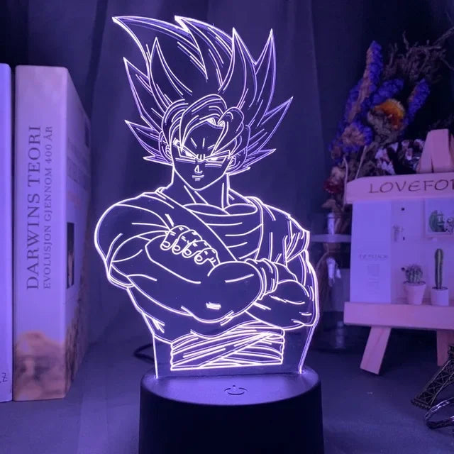 Lámpa 3D illúzióval Dragon Ball - több változatban