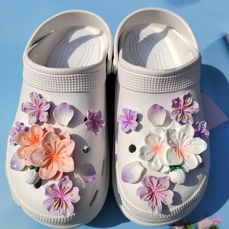 Crocs cipődíszek virág alakban - több változatban