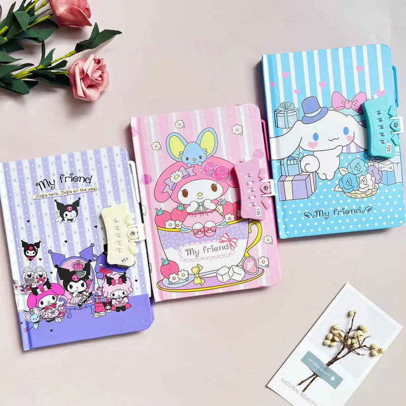 Lány napló Sanrio zárral - több változatban