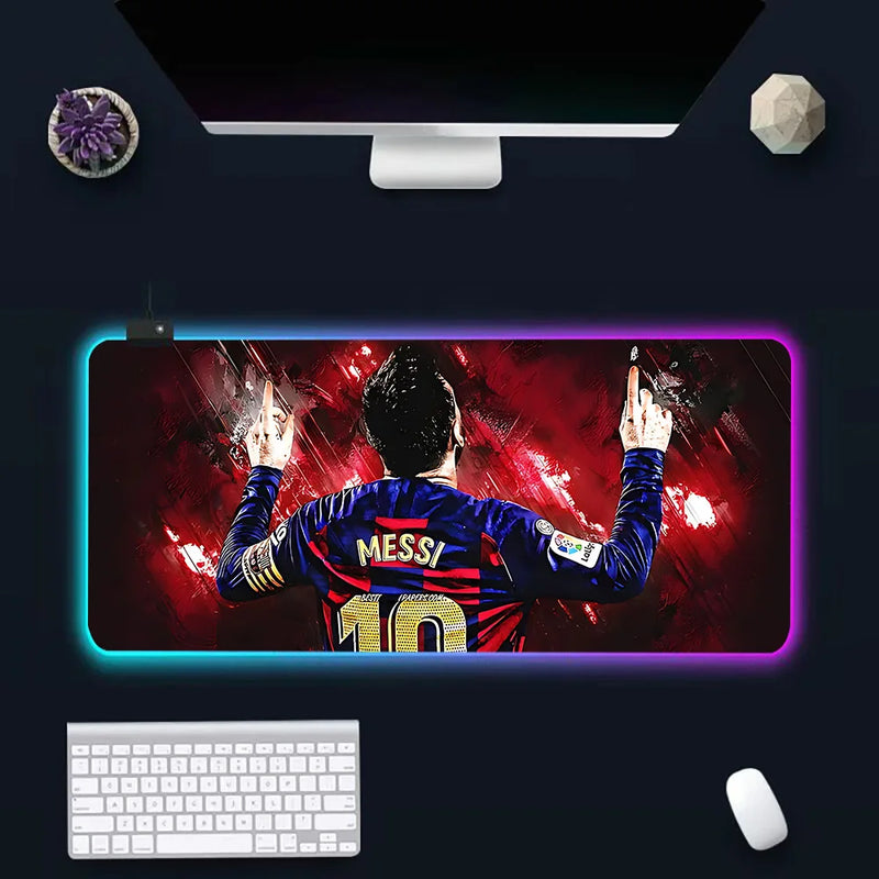 RGB világító billentyűzet és egérpad Lionel Messi - több változatban