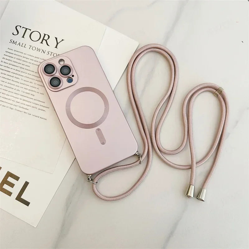 Keresztpánt tokkal iPhone 15-17 Air/Pro/Pro Max készülékhez