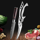 SharpMaster™ konyhai késkészlet damaszkuszi mintával és ollóval