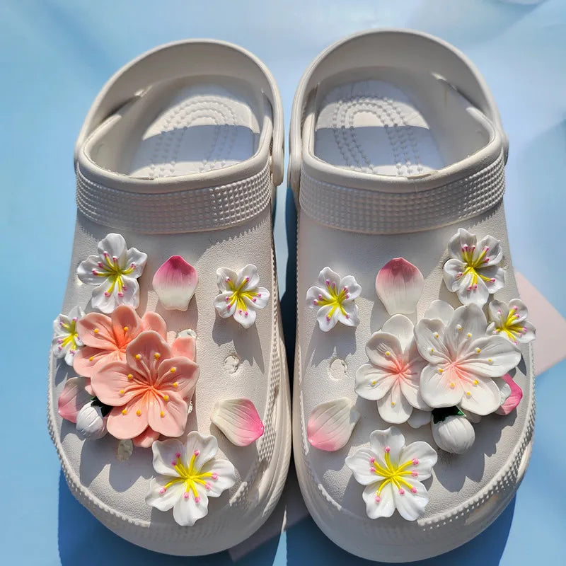 Crocs cipődíszek virág alakban - több változatban