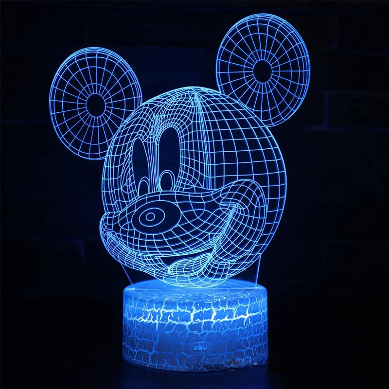 3D illúziós lámpa Mickey egér - több változatban