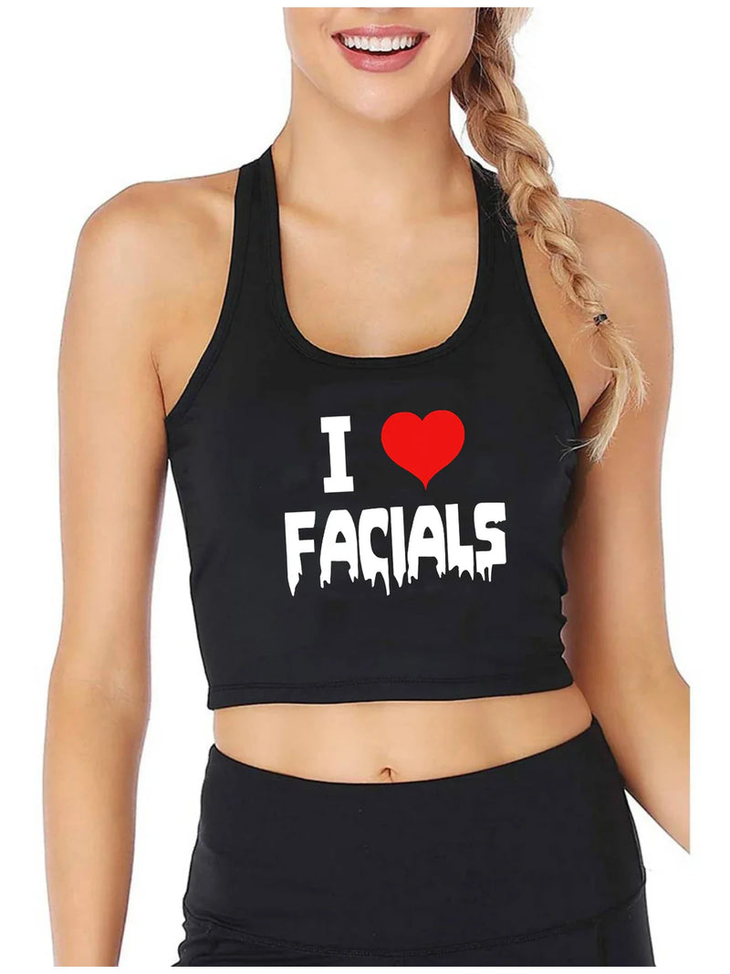 Vicces női Crop Top Imádom az arcápolást - több változatban