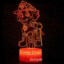 Lámpa 3D illúzióval Mancs őrjárat - több változatban