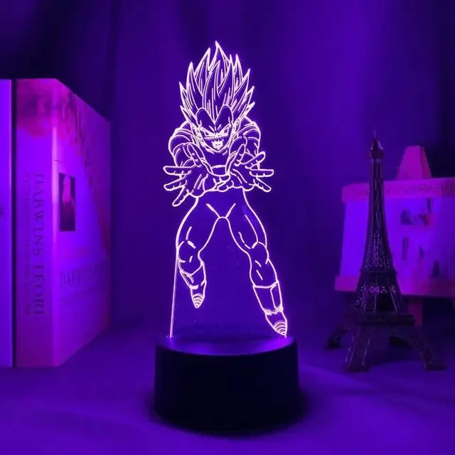 Lámpa 3D illúzióval Dragon Ball - több változatban