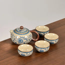 Hagyományos kínai porcelán teáskészlet