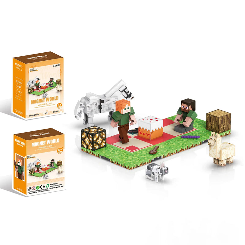 Figurák Minecraft mágneses készlethez - több változatban