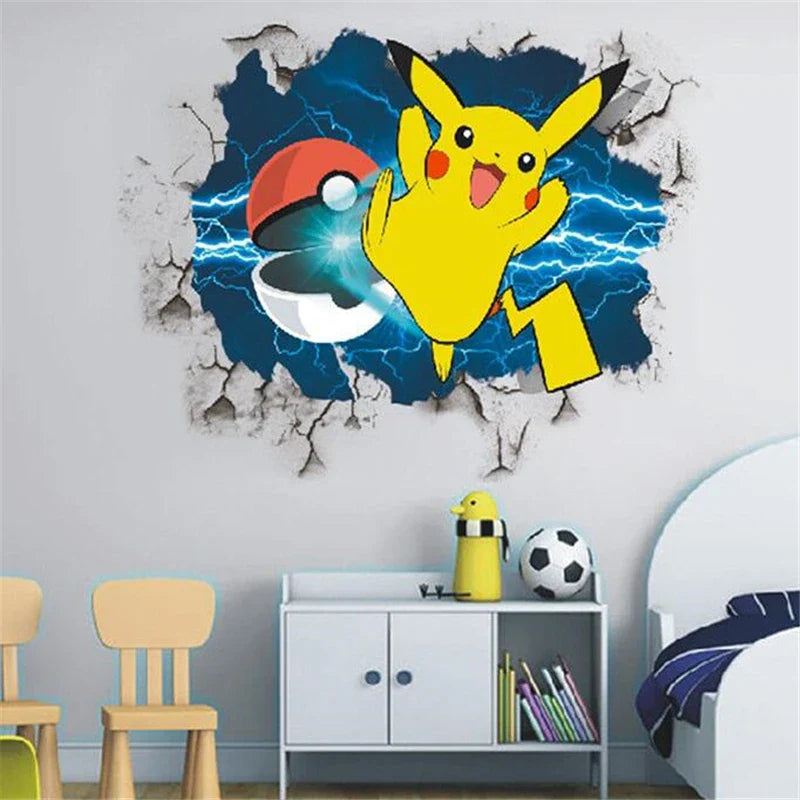 Nagyméretű gyermek falmatrica Pokémonok - több változatban