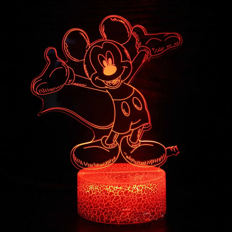 3D illúziós lámpa Mickey egér - több változatban