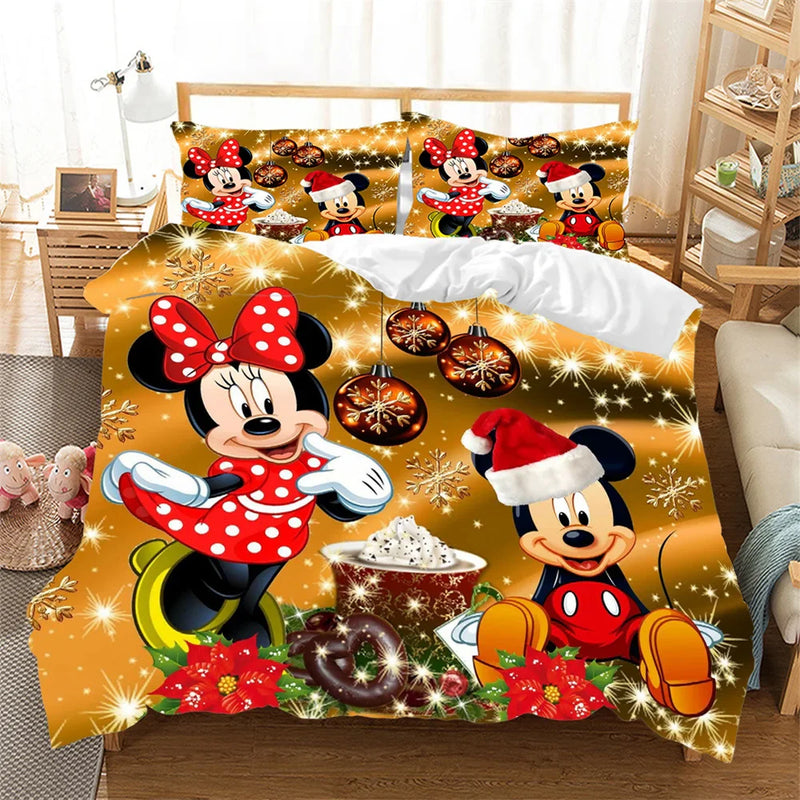 Gyermek karácsonyi ágynemű Mickey egér és Minnie Mouse - több változatban