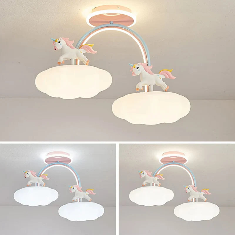 Lányok design csillár - egyszarvú