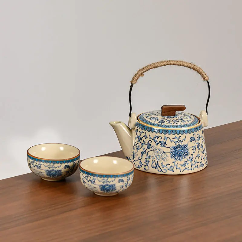 Hagyományos kínai porcelán teáskészlet