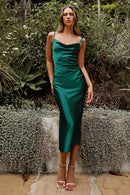 Esküvői szépség™ Női szatén koszorúslány ruha esküvőre - több változatban