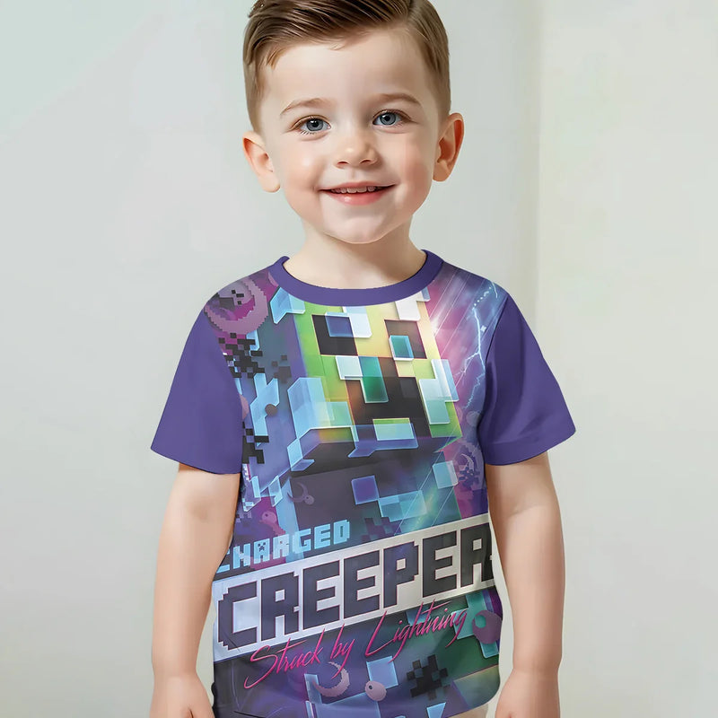 Stílusos gyerek póló Minecraft - több változatban
