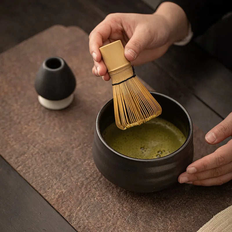 Bambusz Matcha teakeverő