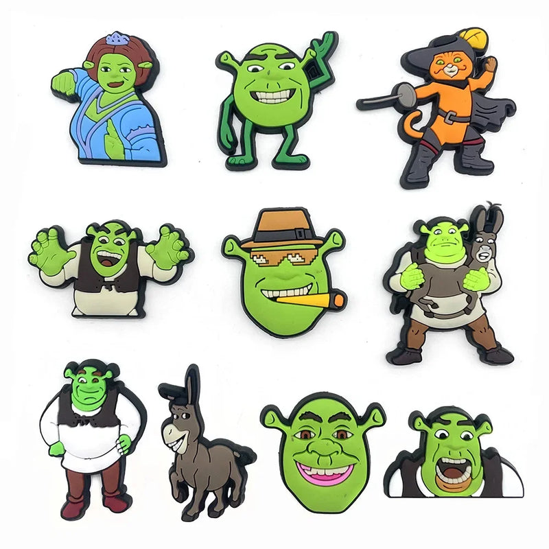 Crocs gyerek cipődíszek Shrek - 10 db