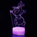 3D illúziós lámpa Jégvarázs - több változatban