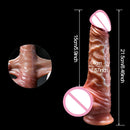 Valósághű vibrátor mozgó fitymával - több változatban