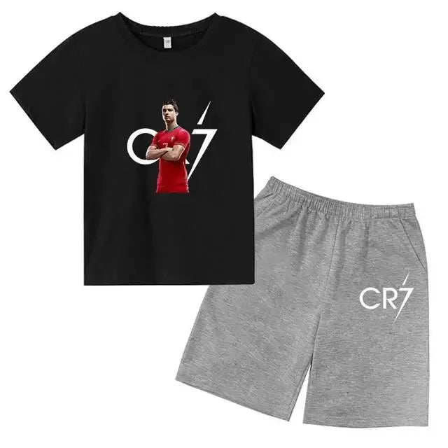 Gyerek nyári szett pólóval és rövidnadrággal Cristiano Ronaldo - több változatban