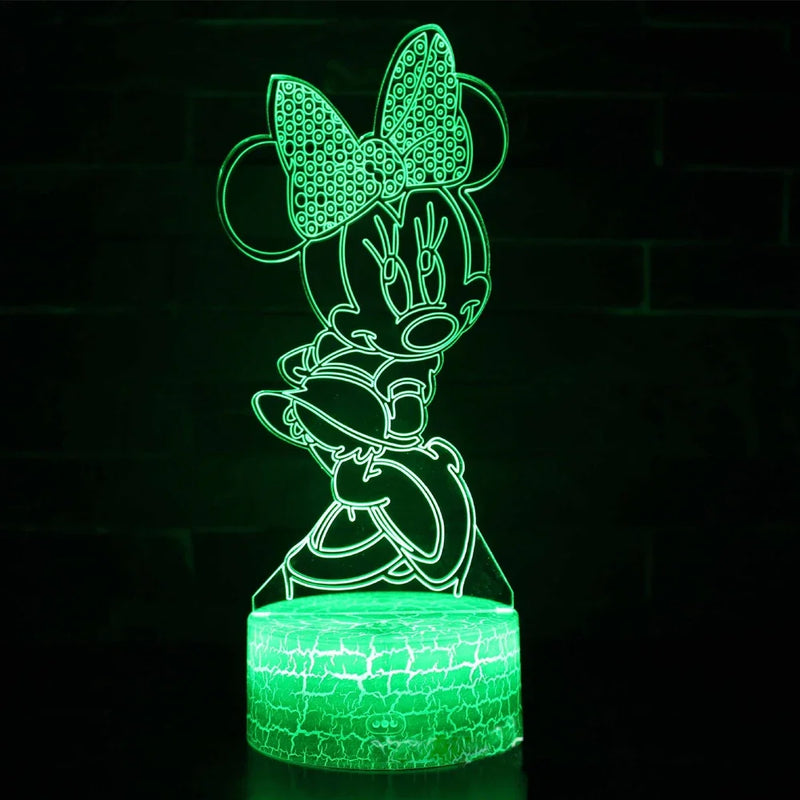 3D illúziós lámpa Mickey egér - több változatban
