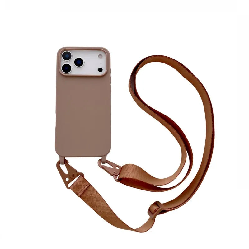 Szíj tokkal iPhone 16-17 Pro/Pro Max/Air készülékhez - több változatban