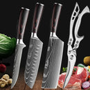 SharpMaster™ konyhai késkészlet damaszkuszi mintával és ollóval