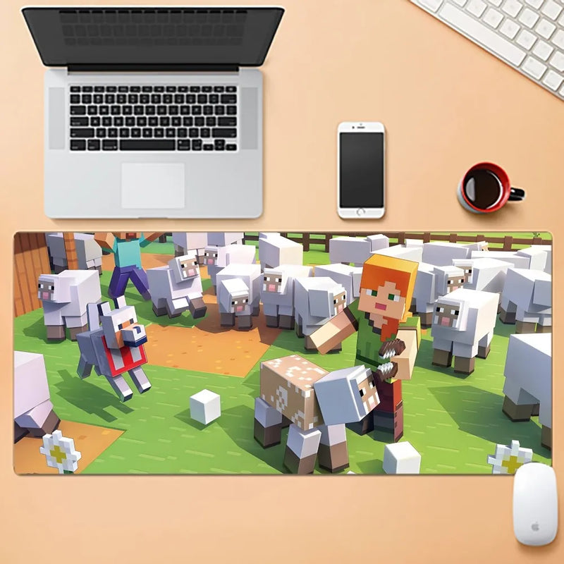 Gyermek billentyűzet és egérpad Minecraft - több változatban